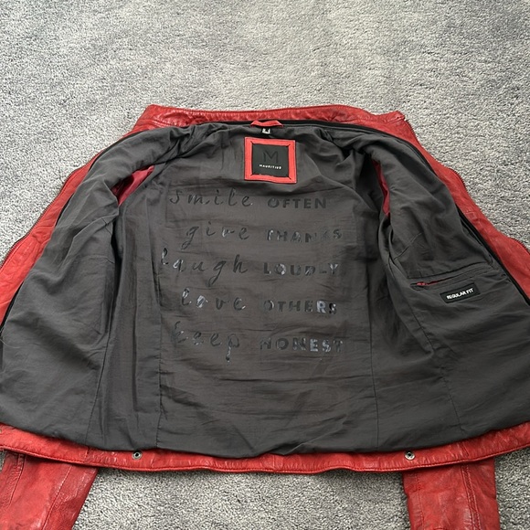 Mauritius leather lambskin jacket sz 6 - Picture 6 of 8